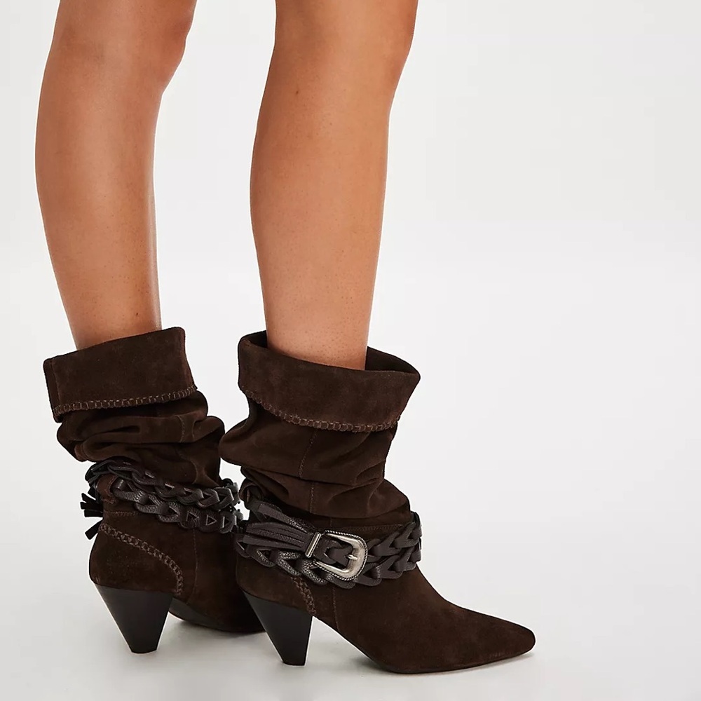 Free People Bridget Belt Slouch Boots - Picture 3 of 10